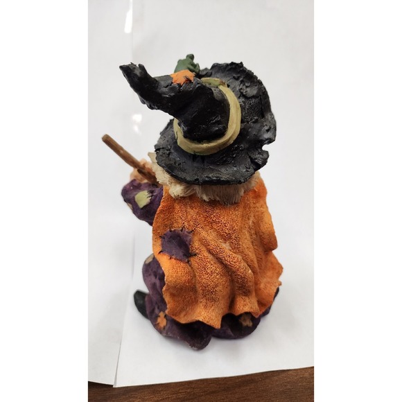 Halloween Sculpted Witch and Brewing Cauldron Frog Joelson‎ Industries 7" 2002 - Picture 3 of 5